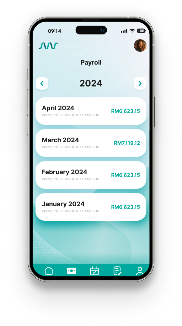 Payroll & Compensation screen 1